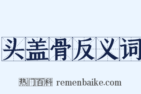 头盖骨反义词是什么意思的图片